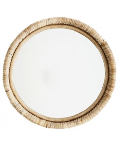 Espejo redondo bambú